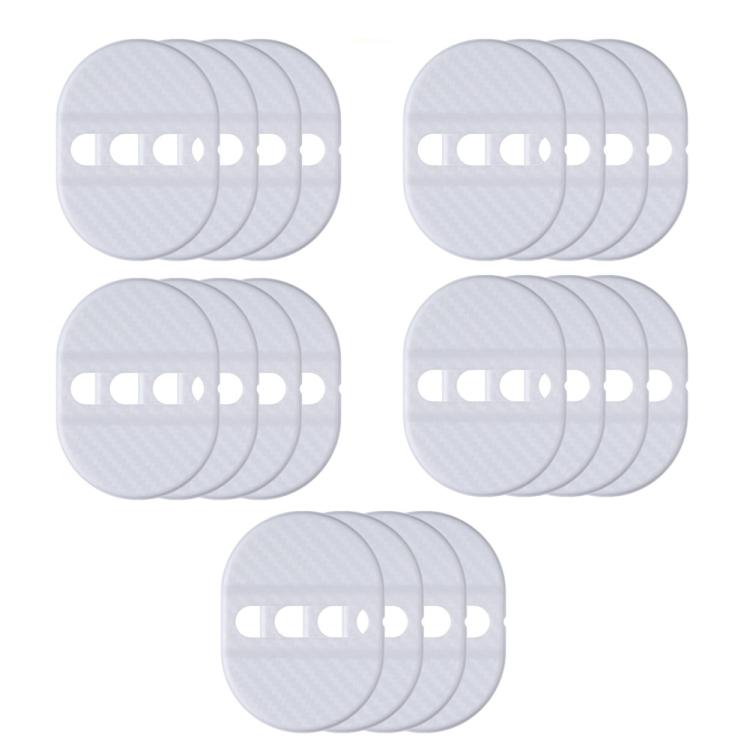 5sets Door Latch Protector Plastic Door Latch Cover Shock Absorbing Noise Reducing Soundproofing Adhesive Sticker
