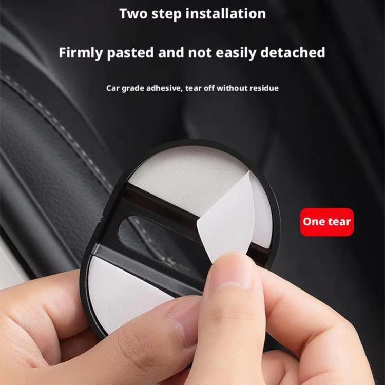 5sets Door Latch Protector Plastic Door Latch Cover Shock Absorbing Noise Reducing Soundproofing Adhesive Sticker