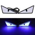 2pcs Motorcycle License Plate Screw Light Modifications Universal Decorative Car Lights, Triangle Light Blue, Triangle Light Red, Triangle Light Green, Semicircular Light Blue, Semicircular Light Red, Semicircular Light Green