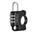 Motorcycle Bicycle Multifunctional Safety Anti-theft Helmet Hook Lock, Three-digit Password Lock