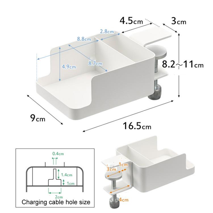 Adjustable Clamp-On Desktop Cup Holder Organizer For Phone, Remote, Plants, Water Bottle