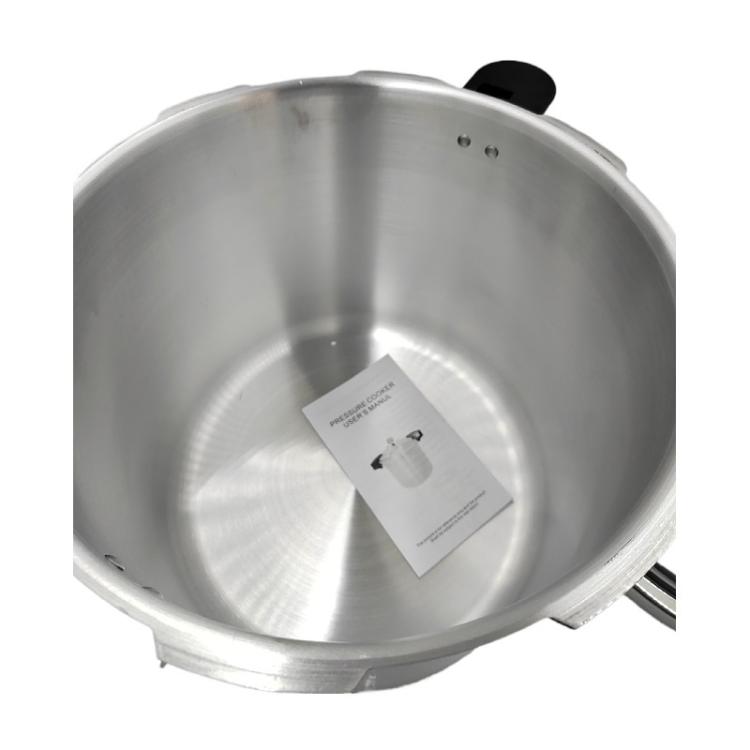 32cm/23L Pressure Cooker Induction & Gas Stove Compatible Aluminum Alloy Straight Body Design & Built-in Gauge, 100kPa, 35-70-100kPa