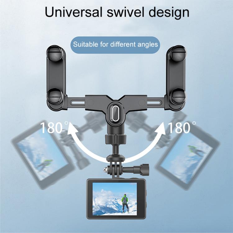 Car Rearview Mirror Bracket Camera Mobile Phone Fixing Base Accessories, With Phone Clip