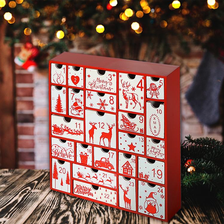 Christmas Gift Countdown Calendar DIY Candy Gift Box