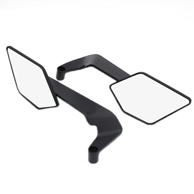 Motorcycle Universal Aluminum Alloy Wind Wing Rearview Mirror, White Mirror, Blue Mirror
