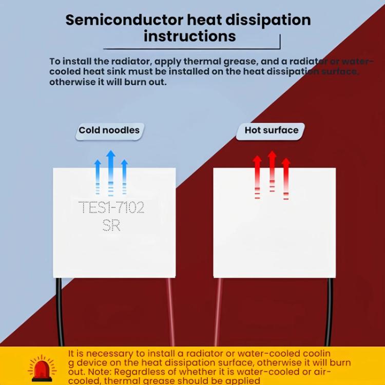 TES1-7102 Miniature Small Power Semiconductor Refrigeration Chip, TES1-7102 20x20x3.5mm