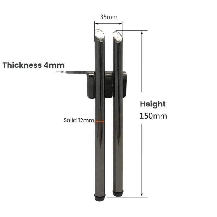15cm Metal Support Brackets for Sofas, Coffee Tables