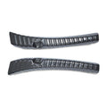 For Tesla 2024+ Model 3 Highland Stainless Steel Trunk Sill Guard, Carbon Fiber Texture, Black Brushed Finish, Silver