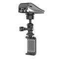 Car Sun Visor Bracket Panoramic Sports Camera Phone Vehicle Mount Base, With Phone Clip