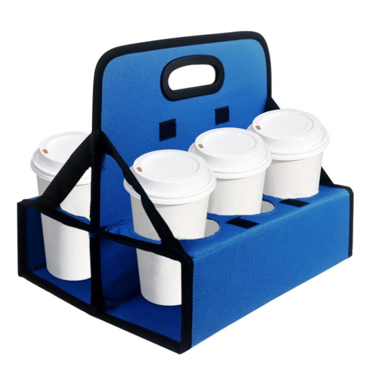 Foldable Food Storage Box Insulated Portable Coffee Cup Takeout Bag
