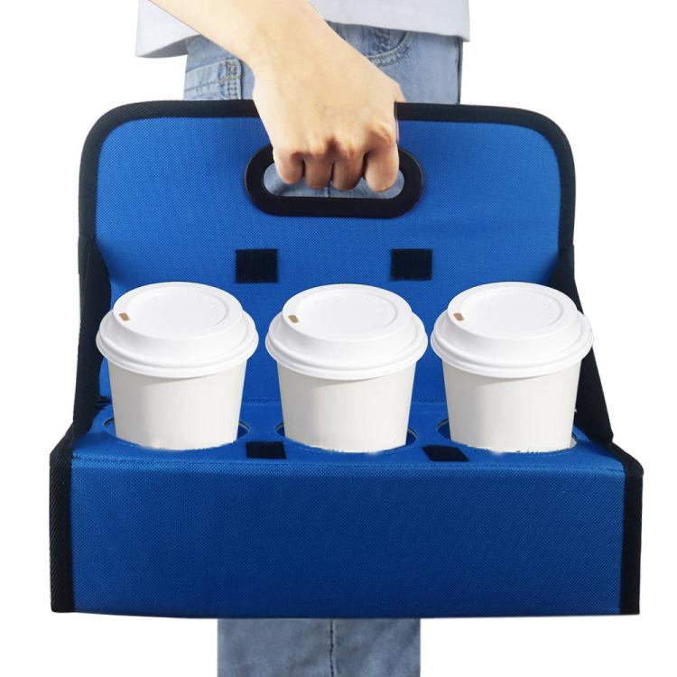 Foldable Food Storage Box Insulated Portable Coffee Cup Takeout Bag