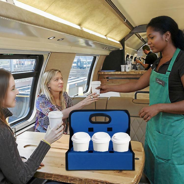 Foldable Food Storage Box Insulated Portable Coffee Cup Takeout Bag