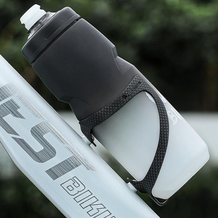WEST BIKING Bicycle Carbon Fiber Water Bottle Cage Lightweight Cycling Water Bottle Holder, YP0704050