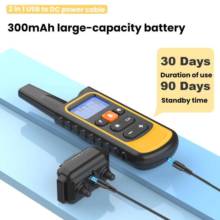 Remote Control Dog Barking Control With Shock Collar, Yellow One-To-One, Yellow One-To-Two, Orange One-To-One, Black One-To-One