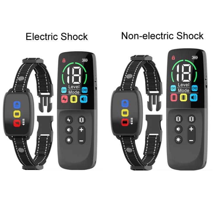 Remote-controlled Color Screen Dog Barking Control Device, Electric Shock, Non-electric Shock