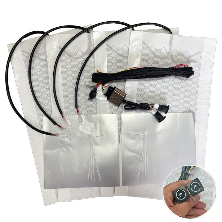 12V Universal Winter Car Seat Heating Pad, Set 2: 2-gear + Single Seat (2 Heating Pads), Set 2: 2-gear + 2 Seats (4 Heating Pads), Set 3: 3-gear + 2 Seats (4 Heating Pads), Set 5: 3-gear + Single Seat (2 Heating Pads)                                   ...