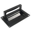Recessed Foldable Invisible Handle for RV Boat Deck Hatches, Black, Black with Screws, Silver, Silver with Screws