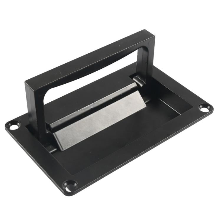 Recessed Foldable Invisible Handle for RV Boat Deck Hatches, Black, Black with Screws, Silver, Silver with Screws
