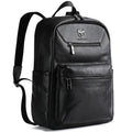 BULL CAPTAIN 606 Men Retro Leather Backpack Multi-Functional Laptop Bag