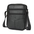 BULL CAPTAIN 8-Inch Vintage Leather Shoulder Bag Crossbody Wallet