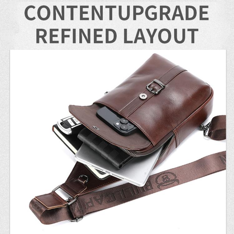 BULL CAPTAIN Men Vintage Genuine Leather Shoulder Bag