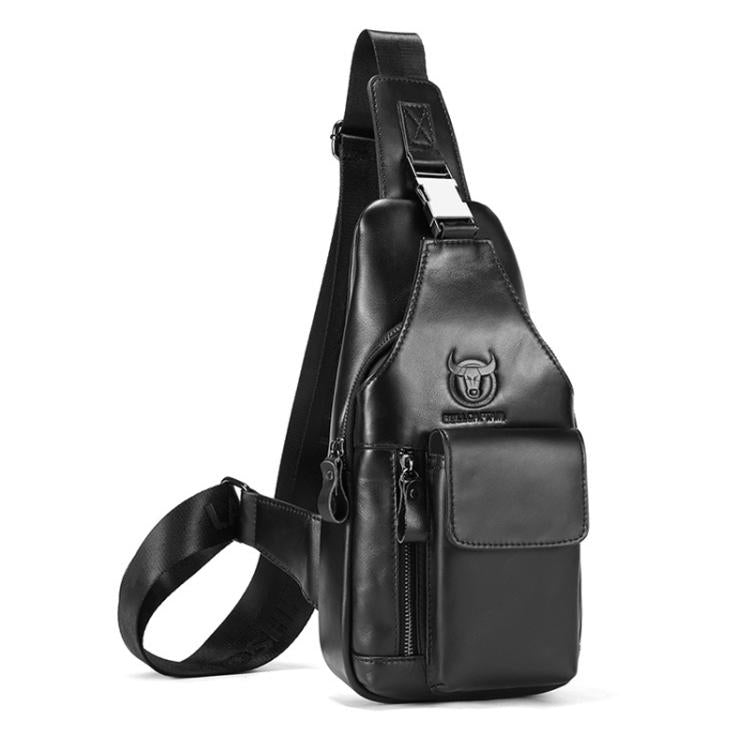 BULL CAPTAIN 8 inch Vintage Men Genuine Leather Crossbody Bag