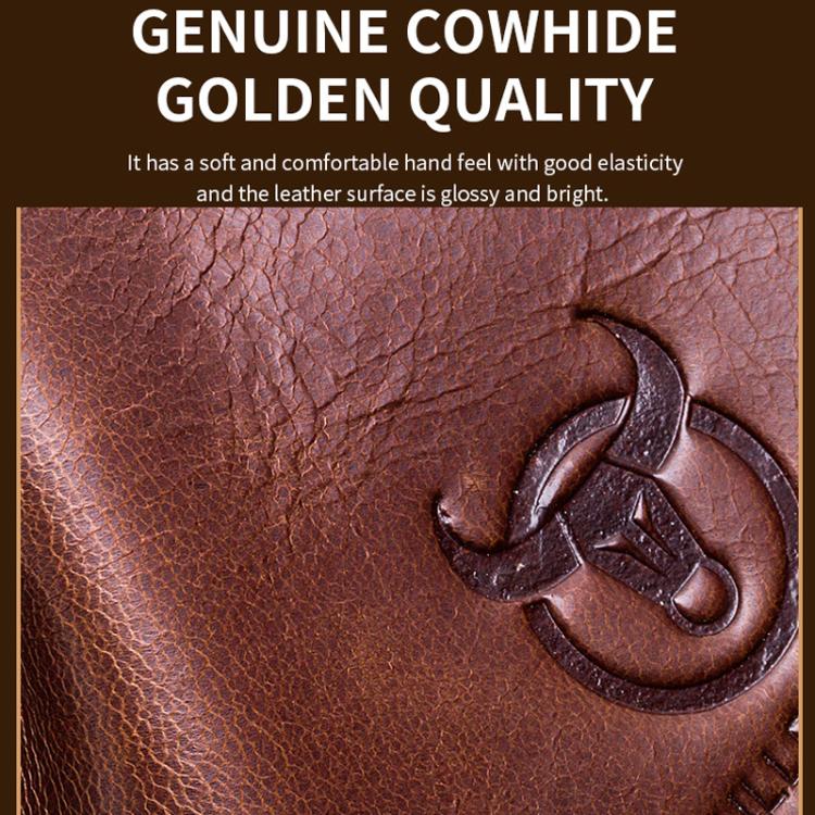 BULL CAPTAIN 8-Inch Vintage Men Genuine Leather Crossbody Bag