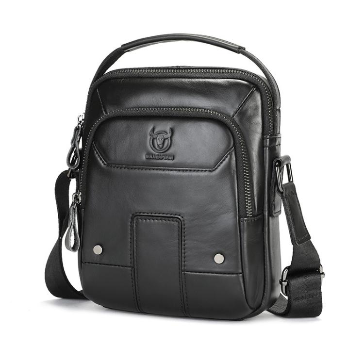 BULL CAPTAIN Vintage Men Genuine Leather Tablet Shoulder Bag