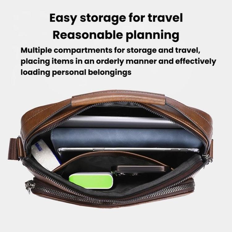 WEIXIER D834 Men Large Capacity Commuter Crossbody Bag Durable Single Shoulder Messenger Bag