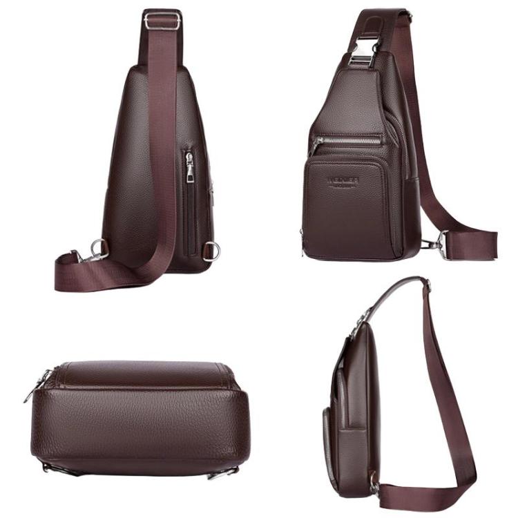 WEIXIER X452 Vintage Outdoor Men Chest Bag Multi-Functional Crossbody Bag