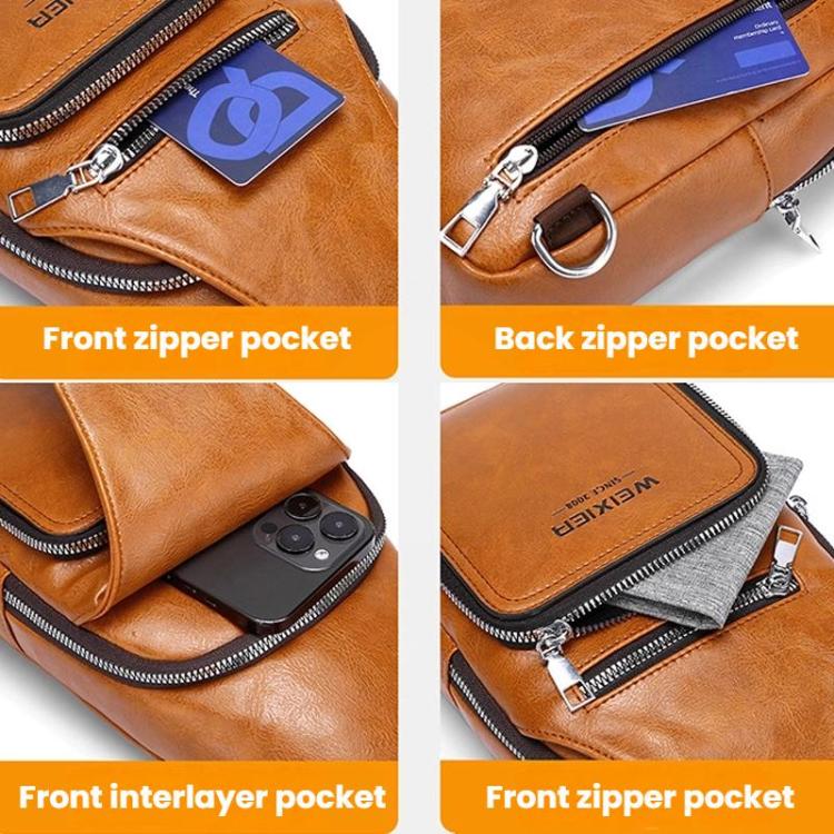 WEIXIER X451Men Crossbody Bag Outdoor Portable Chest Bag