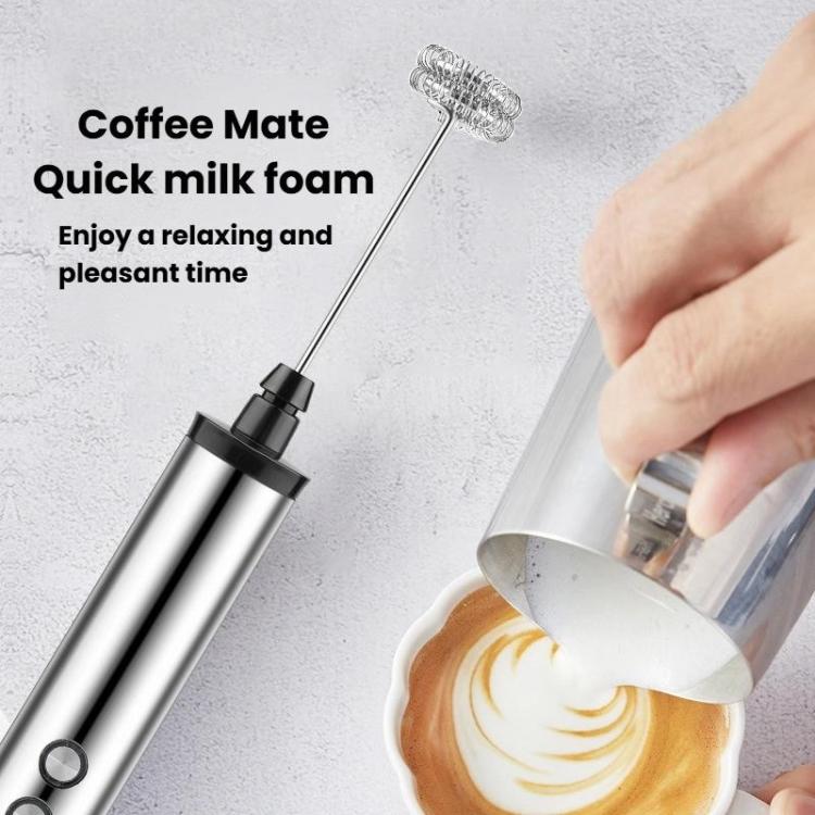3In1 Portable Rechargeable Handheld Electric Egg Beater Mini Milk Frother For Baking, Rechargeable