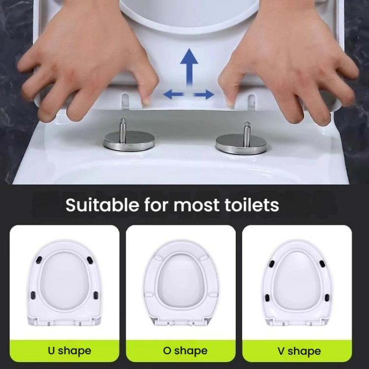 Toilet Seat Slow Close Lid Easy Installation Toilet Seat Replacement, V Shape, U Shape, O Shape, Small Square U Shape, Large Square U Shape, Large Square V Shape