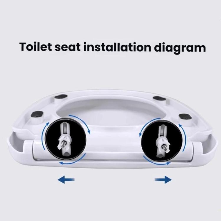 Toilet Seat Slow Close Lid Easy Installation Toilet Seat Replacement, V Shape, U Shape, O Shape, Small Square U Shape, Large Square U Shape, Large Square V Shape