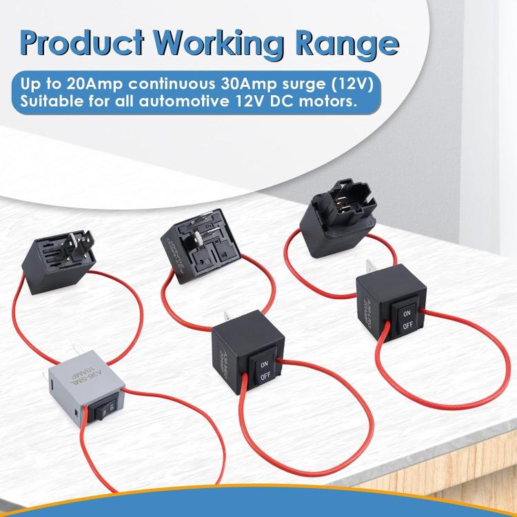 6-Piece Set 9038A Relay Bypass Switch Tester Kit With Wires For Electrical Testing, 9038A
