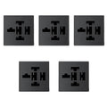 5pcs /Set Relay Socket Module for 4-Pin and 5-Pin Relays, Compatible with FB-15T 15-Slot Relay Box
