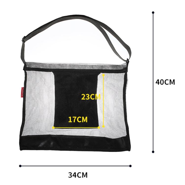 AOTU AT6945 Portable Large Capacity Beach Bag Mesh Skeleton Camping Bag