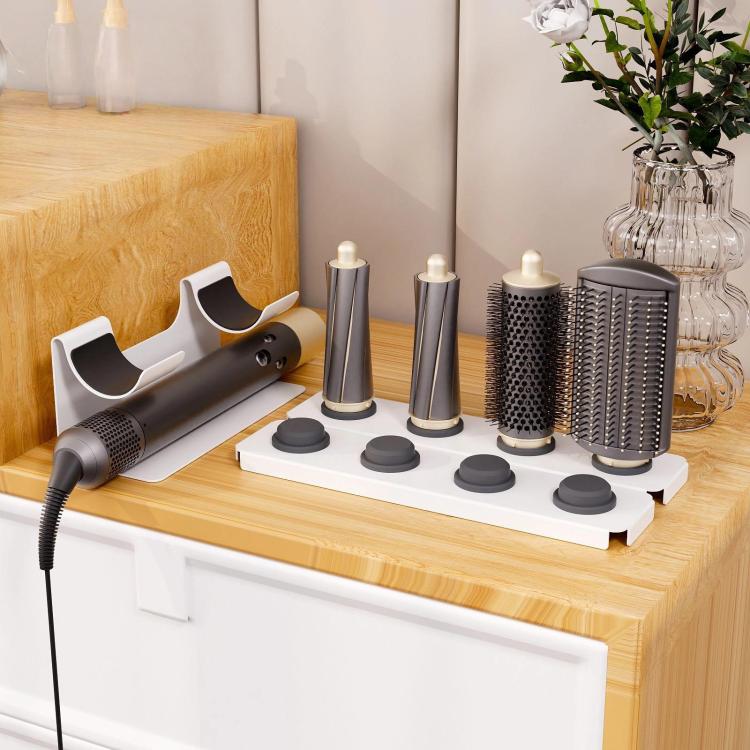For Dyson Airwrap Styler and Nozzles Modular Desktop Storage Stand, Holds 8 Attachments, Gen4 White, Gen4 Black