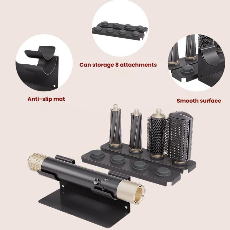 For Dyson Airwrap Styler and Nozzles Modular Desktop Storage Stand, Holds 8 Attachments, Gen4 White, Gen4 Black