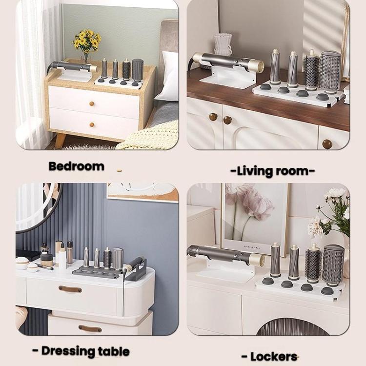 For Dyson Airwrap Styler and Nozzles Modular Desktop Storage Stand, Holds 8 Attachments, Gen4 White, Gen4 Black