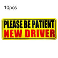 10pcs New Driver Car Probationary Sticker Reflective Magnetic Warning Sticker, 2, 4