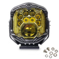 OL-21W04Y 7 Inch LED Long-Distance Headlight Angel Eye Background Work Light