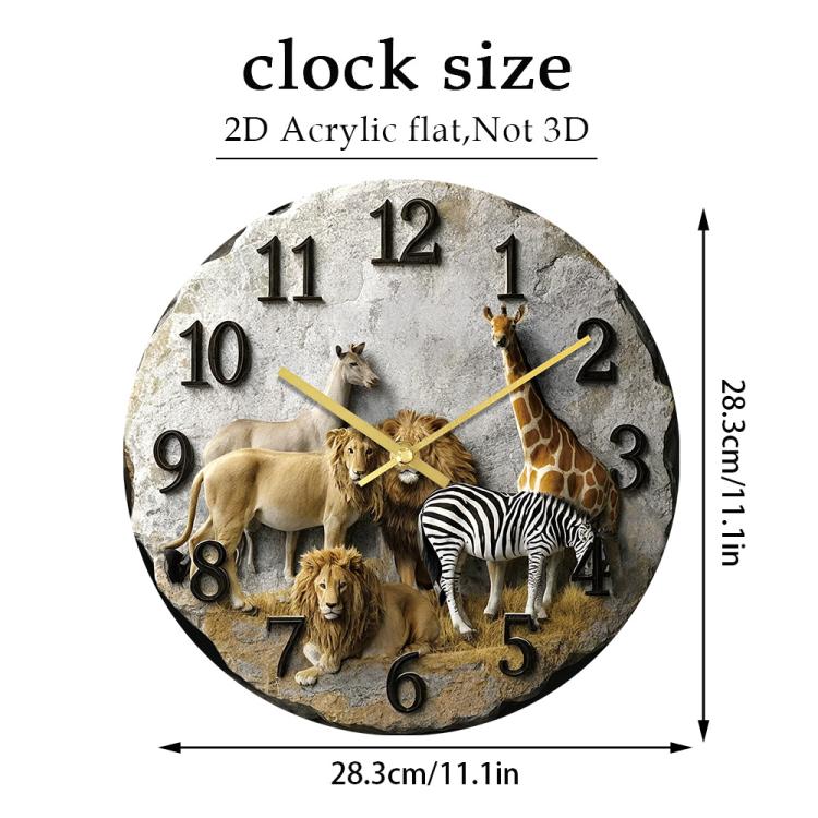 11 inch 3D Visual Living Room Decorative Wall Clock, APC134