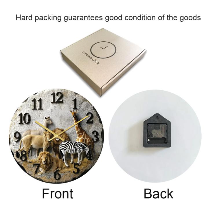 11 inch 3D Visual Living Room Decorative Wall Clock, APC134
