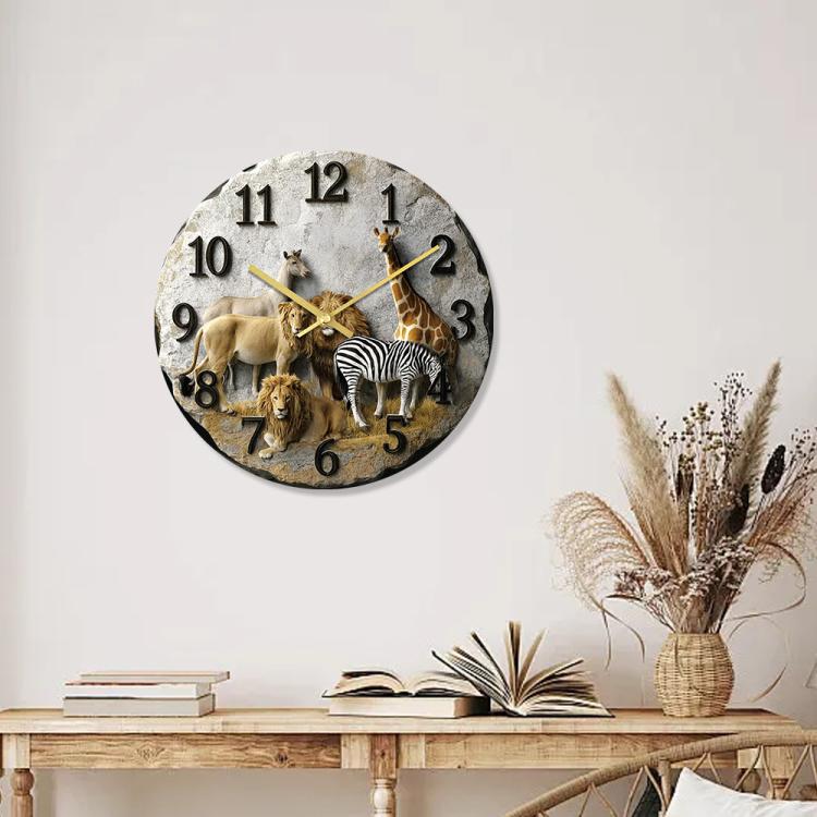 11 inch 3D Visual Living Room Decorative Wall Clock, APC134