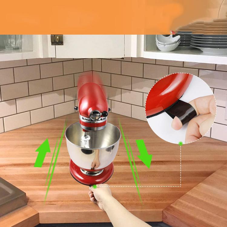 Kitchen Blender Rubber Non-Slip Mat, Small + 2 Cord Clips, Small + 1 Cord Clip