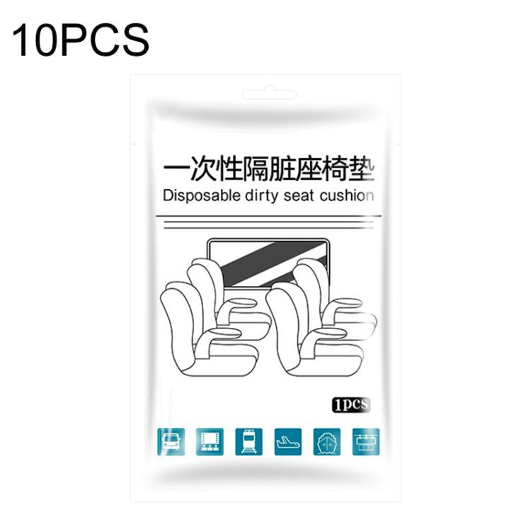 10pcs Disposable Seat Cover Disposable Non-Woven Train Seat Cover Anti-Dirt Dust-Proof Protective Seat Cushion, Without Armrests, With Armrests