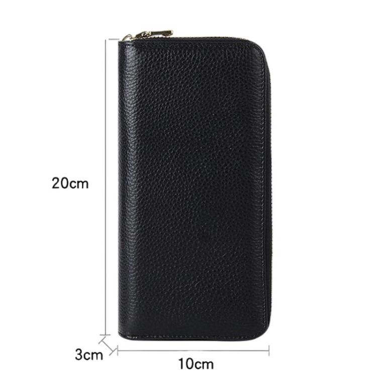 Multifunctional RFID Anti-Theft Long-Style Women Wallet Accordion Leather Multi-Card Slot Clutch