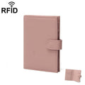 C5588 Leather Unisex Passport Holder Ultra-Thin RFID Multi-Functional Wallet