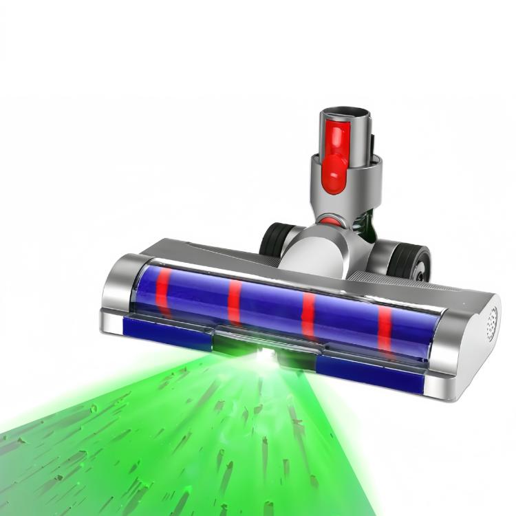 For Dyson V7 V8 V10 V11 V15 Vacuum with Wide-Angle Green LED Light for Dust Revealing, Soft Roller Floor Brush Head, Direct-Drive Brush Head, Soft Roller Floor Brush+Bristled Roller Combo, Direct-Drive Head+Soft Roller Combo